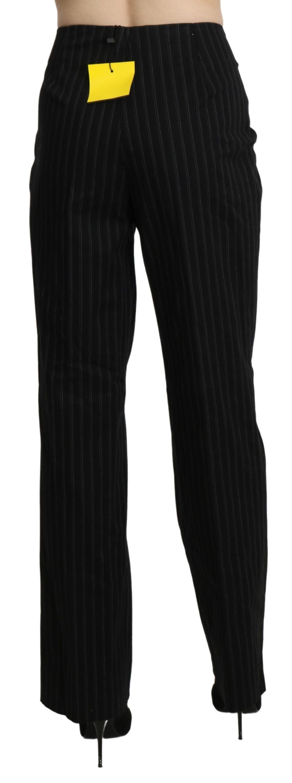 BENCIVENGA Black High-Waist Straight Dress Pants