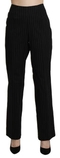 BENCIVENGA Black High-Waist Straight Dress Pants