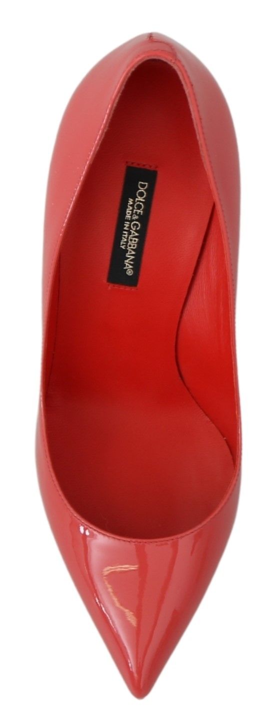 Dolce & Gabbana Dunkelrosa Lackleder Heels Pumps