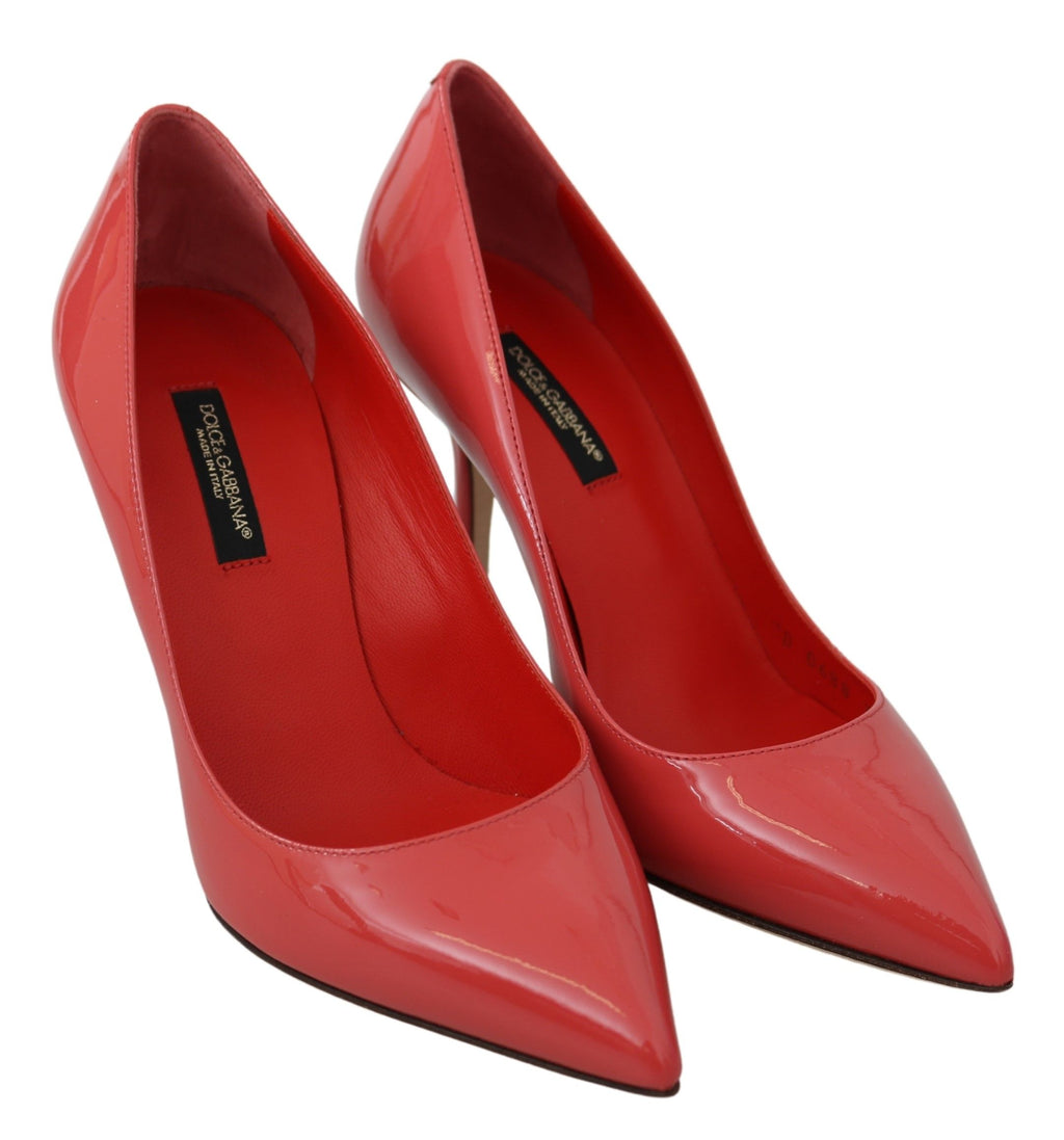 Dolce & Gabbana Dunkelrosa Lackleder Heels Pumps