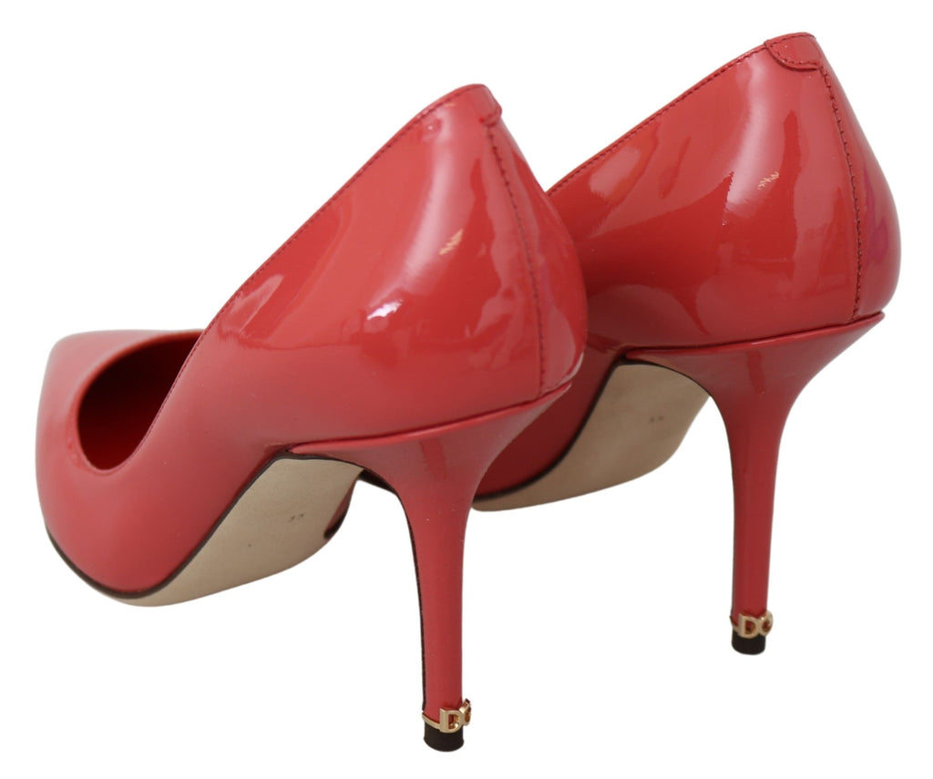 Dolce & Gabbana Dunkelrosa Lackleder Heels Pumps