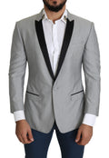 Dolce & Gabbana Light Gray Single-Breasted SARTORIA Blazer