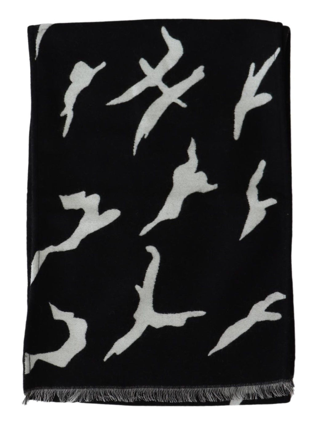 Givenchy Schwarz Weiß Wolle Unisex Winter Warm Schal Wrap Schal