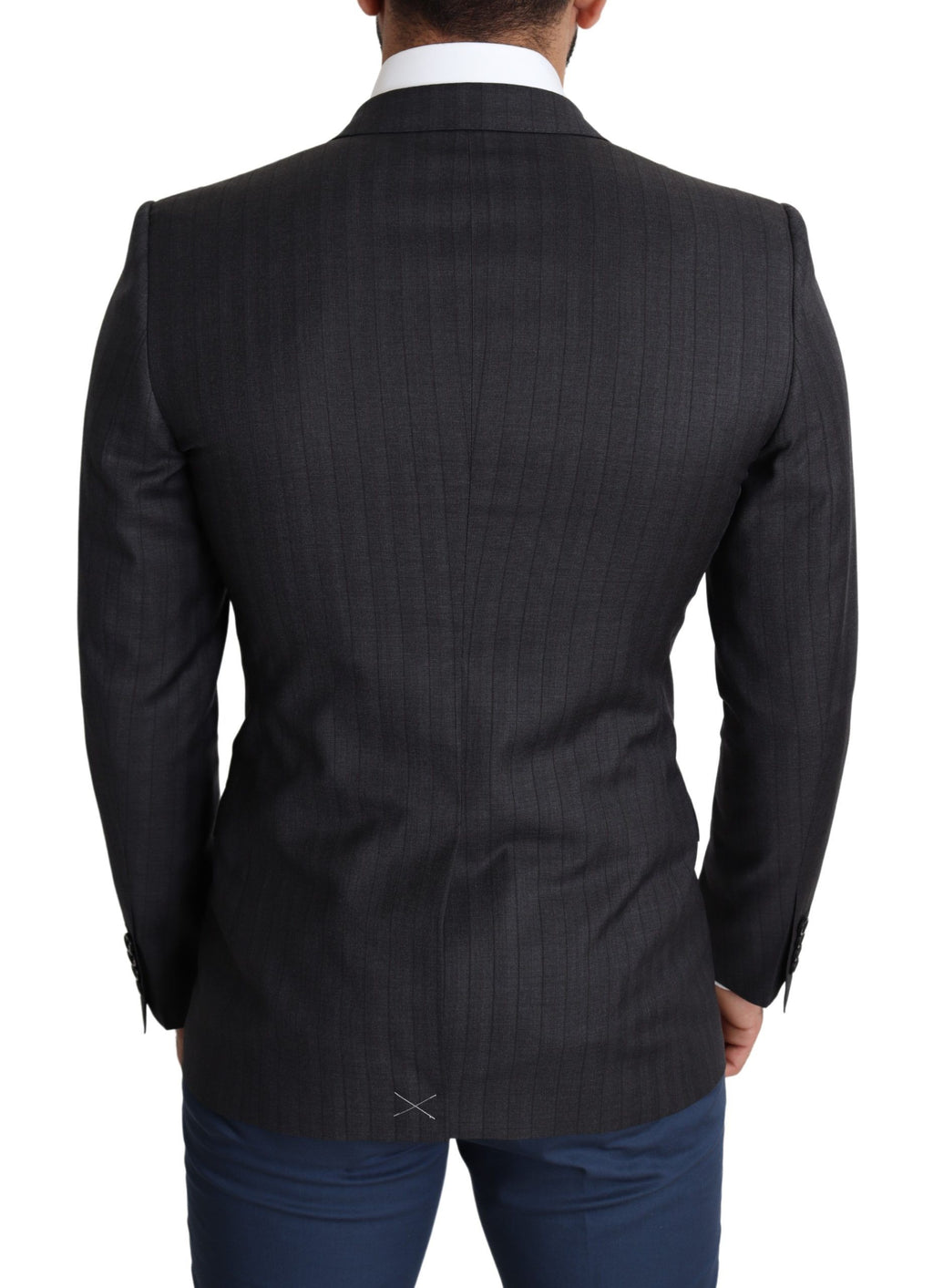 Dolce & Gabbana Black Single-Breasted Wool Coat MARTINI Blazer