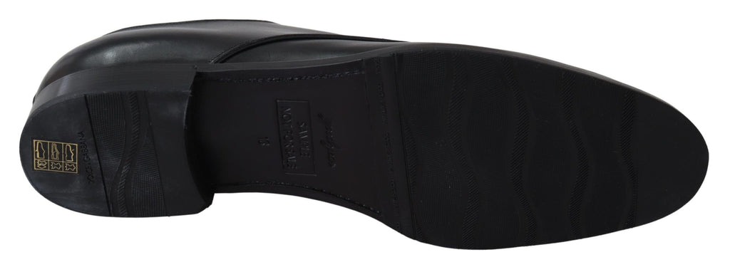 Dolce & Gabbana Black Leather SARTORIA Handmade Shoes