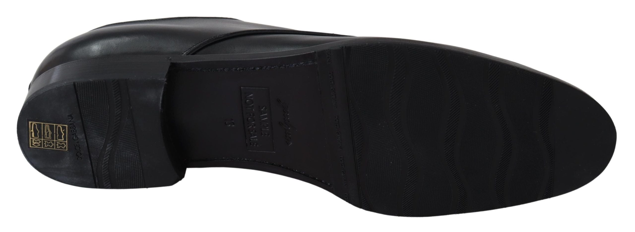 Dolce & Gabbana Black Leather SARTORIA Handmade Shoes