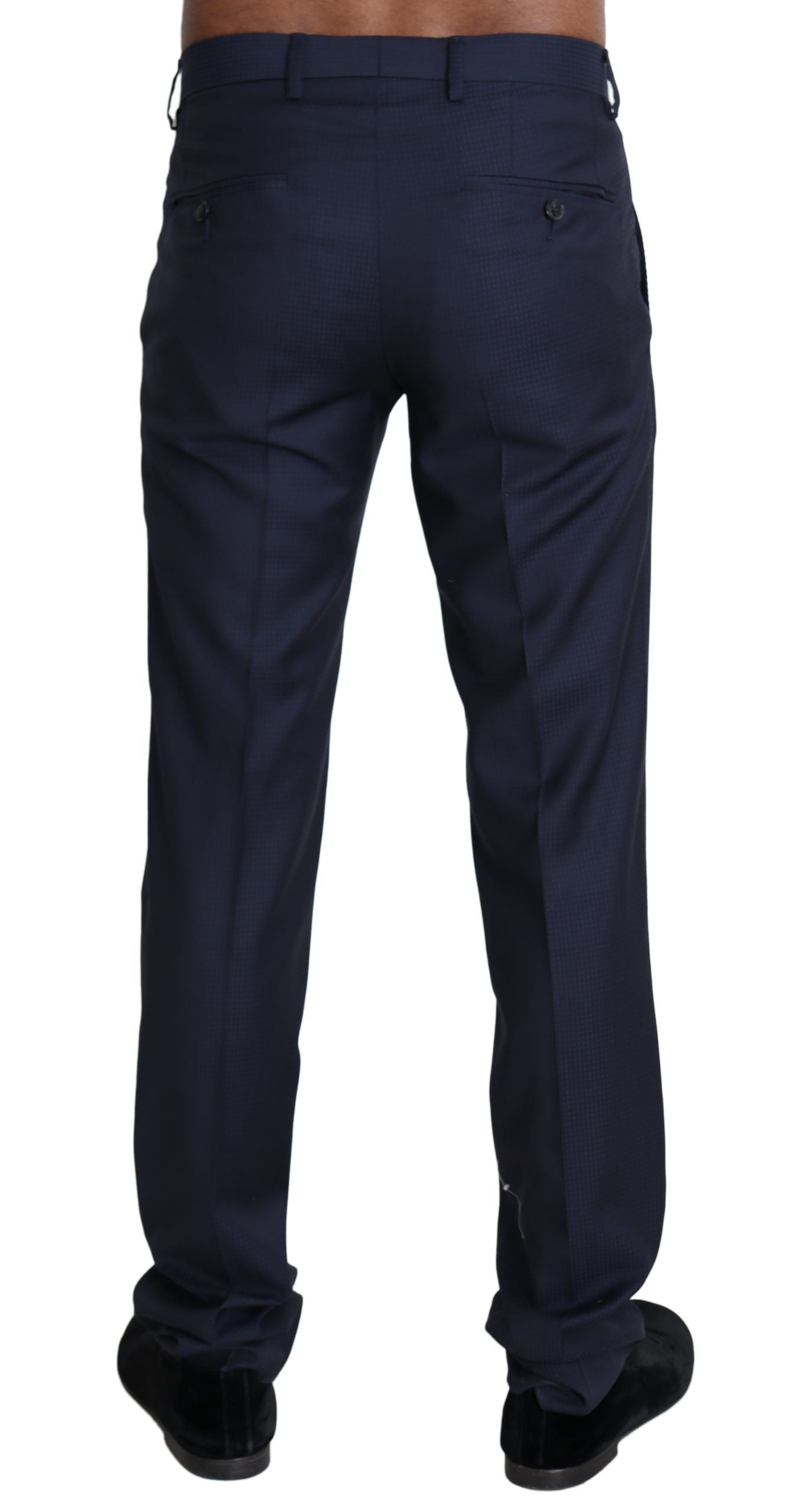 Dolce & Gabbana Navy Blue Formal Dress Pants for Men