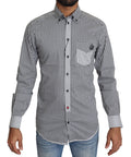 Dolce & Gabbana Black and White Plaid Casual Shirt