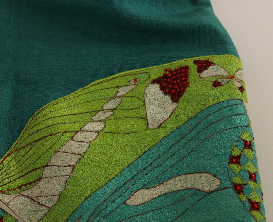 Lanre Da Silva Ajayi Green Mini Dress Above The Knee
