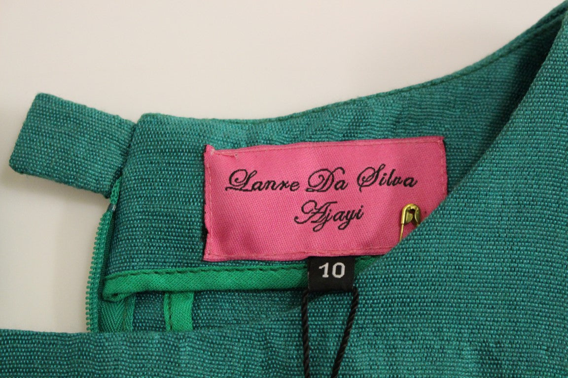 Lanre Da Silva Ajayi Green Mini Dress Above The Knee