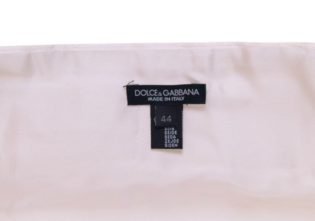 Dolce & Gabbana White Tuxedo Waistcoat Cummerbund with Waist