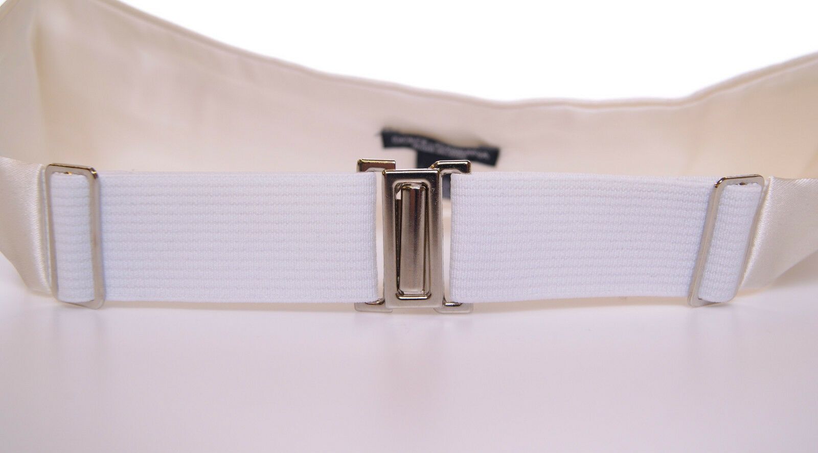 Dolce & Gabbana White Tuxedo Waistcoat Cummerbund with Waist
