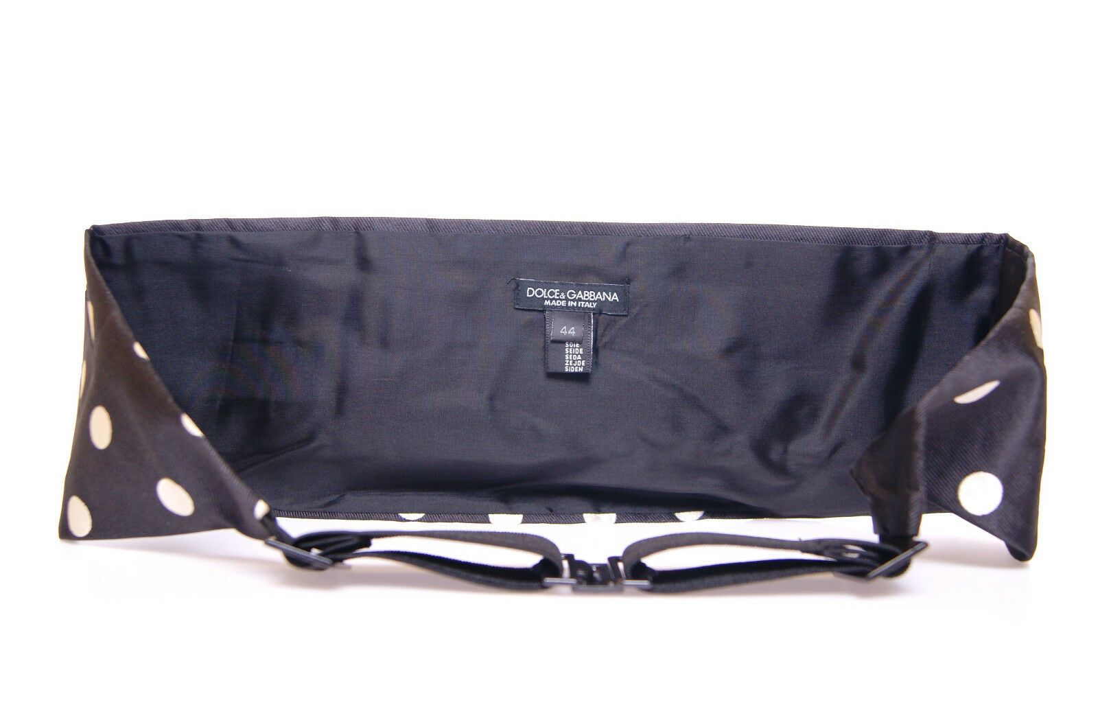 Dolce & Gabbana Black Tuxedo Cummerbund with Waist
