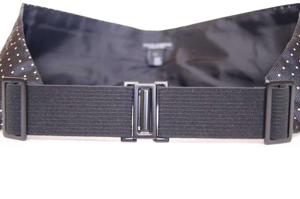 Dolce & Gabbana Black Smoking Cummerbund with Waist
