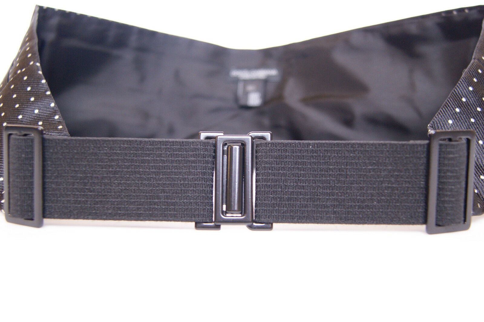 Dolce & Gabbana Black Smoking Cummerbund with Waist