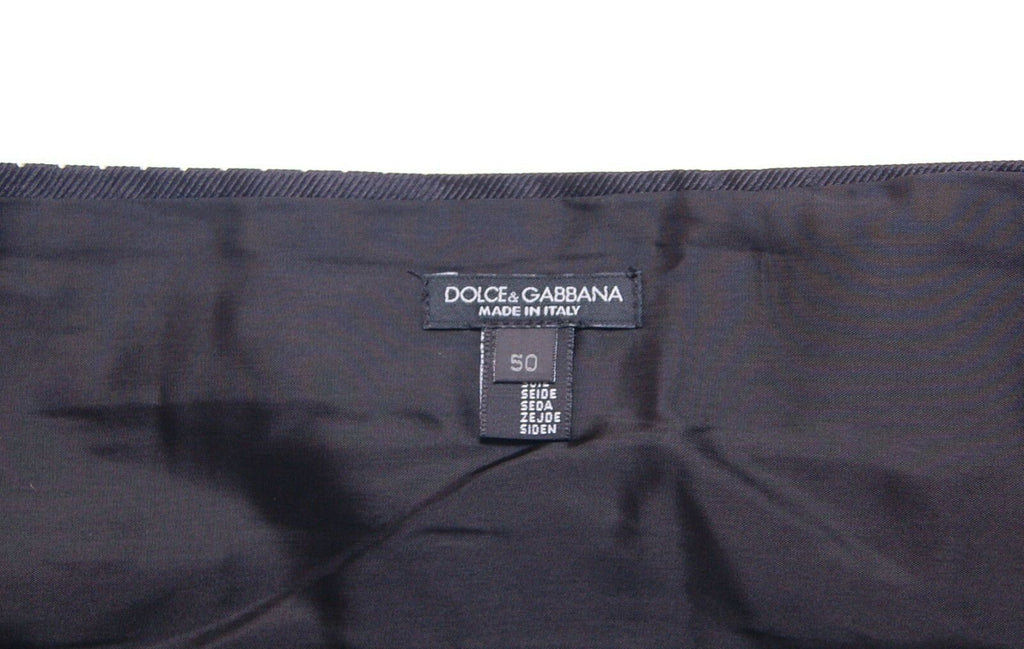 Dolce & Gabbana Black Smoking Cummerbund with Waist