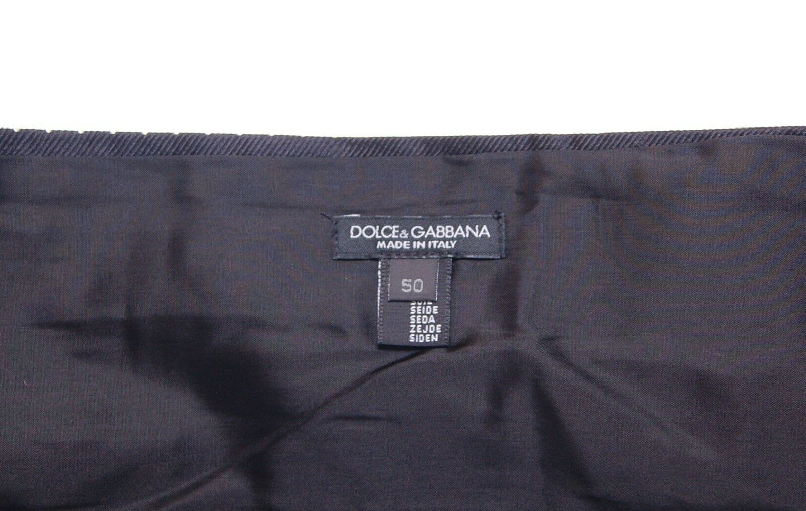 Dolce & Gabbana Black Smoking Cummerbund with Waist