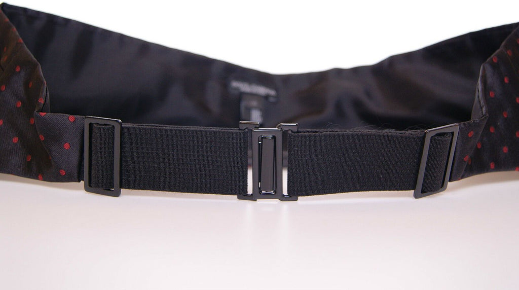Dolce & Gabbana Schwarzer Taille Smoking Gürtel Kummerbund
