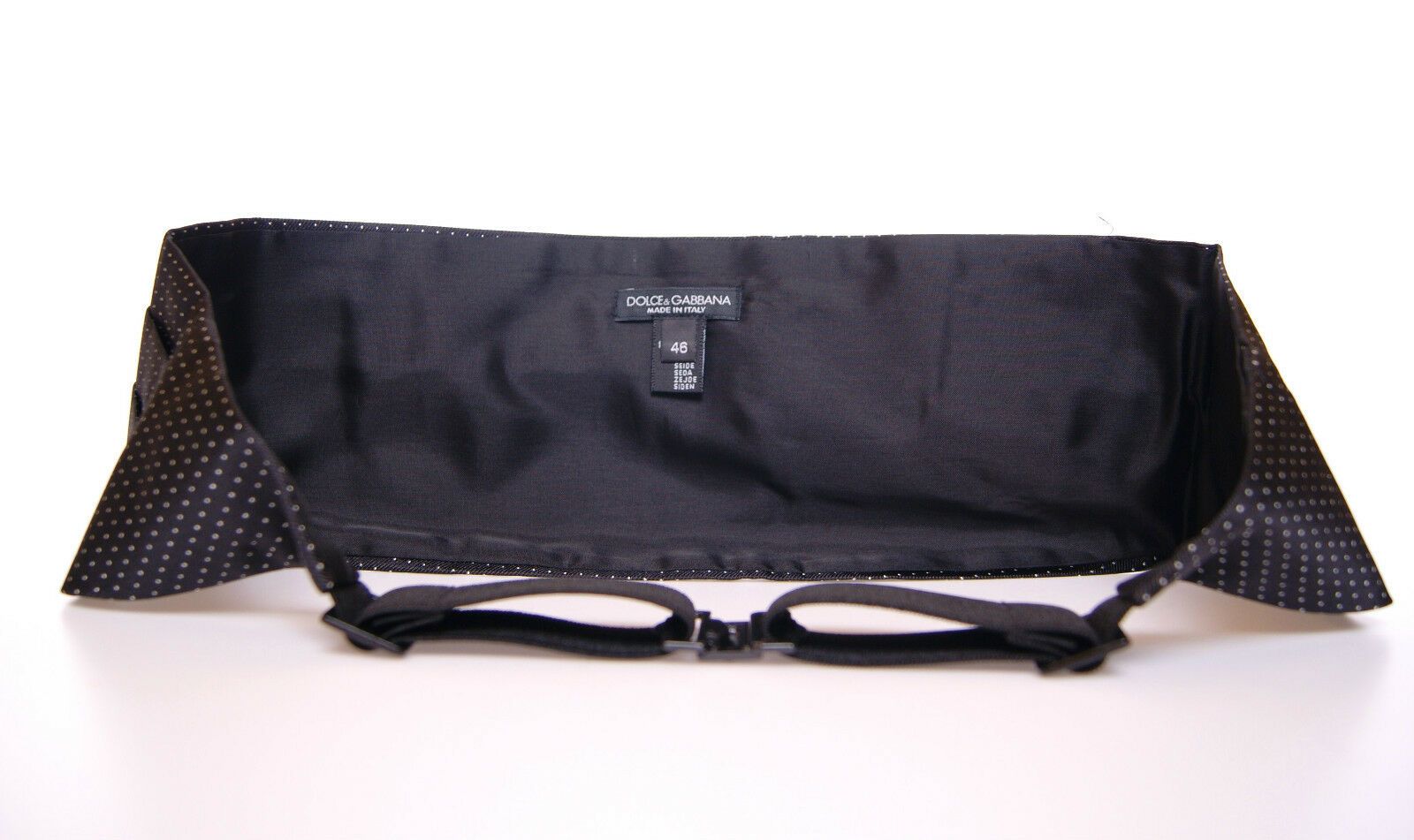 Dolce & Gabbana Black Tuxedo Cummerbund with Waist