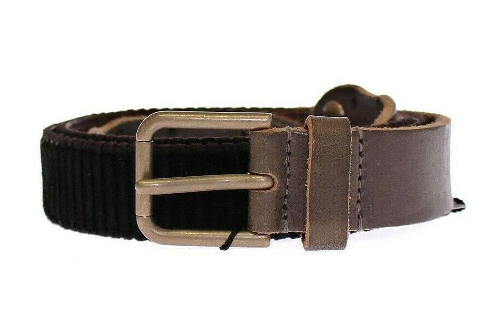 Dolce & Gabbana Brown Leather Logo Belt