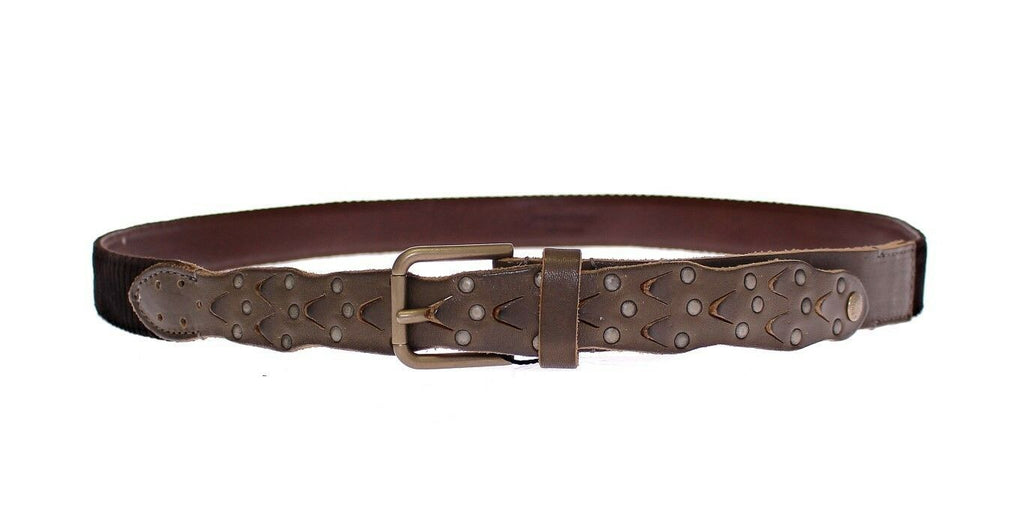 Dolce & Gabbana Brown Leather Logo Belt