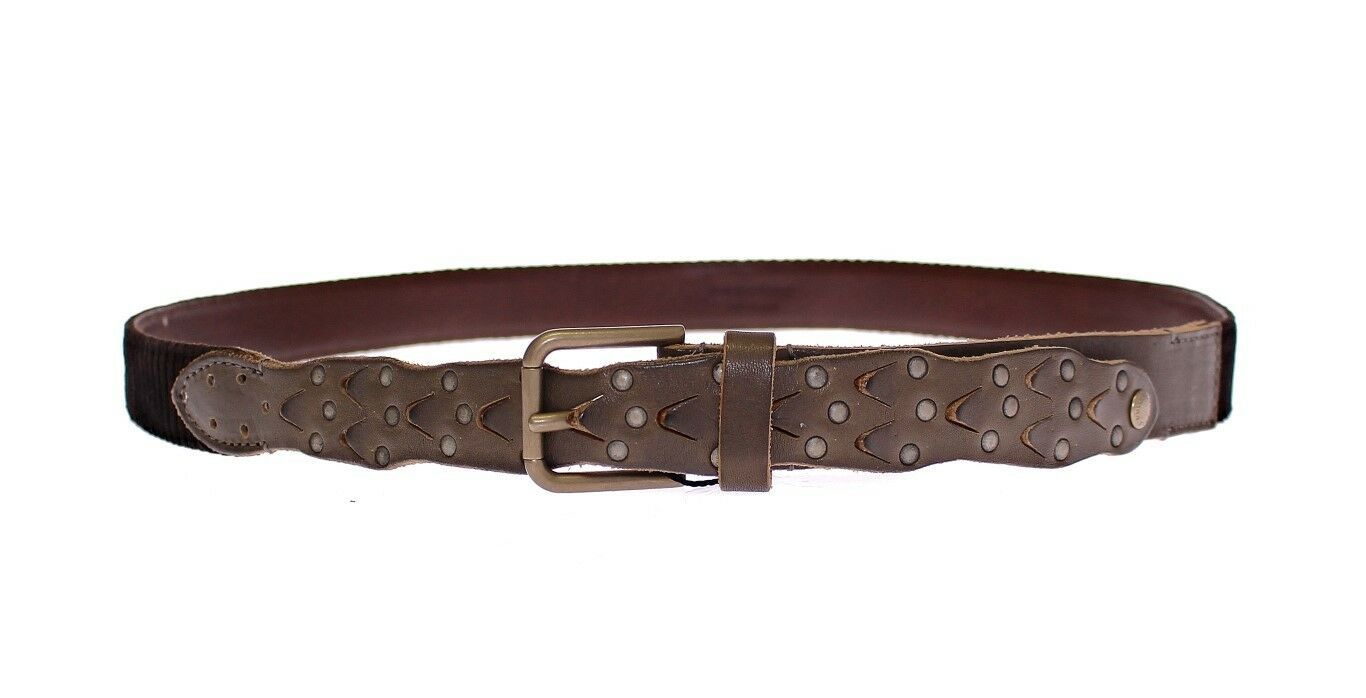 Dolce & Gabbana Brown Leather Logo Belt