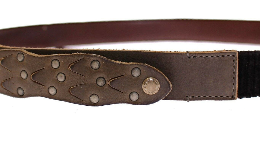 Dolce & Gabbana Brown Leather Logo Belt