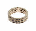 Nialaya Black CZ 925 Sterling Silver Women's Ring