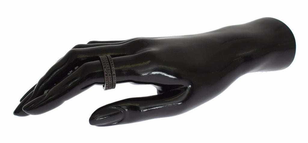 Nialaya Black CZ 925 Sterling Silver Women's
