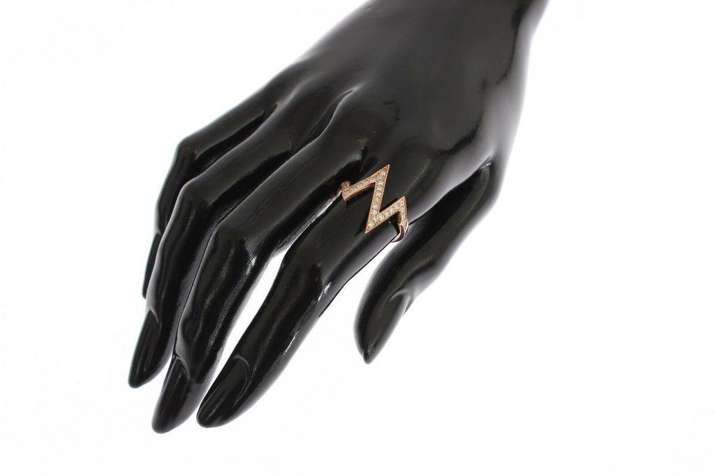 Nialaya Rose Gold 925 Silver Women's Clear Ring