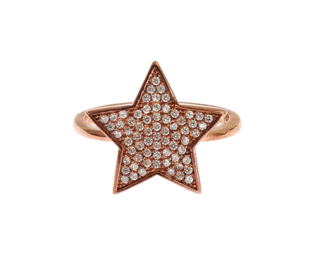 Nialaya Damen klar CZ Stern 925 Silber Ring
