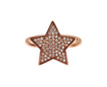 Nialaya Damen klar CZ Stern 925 Silber Ring