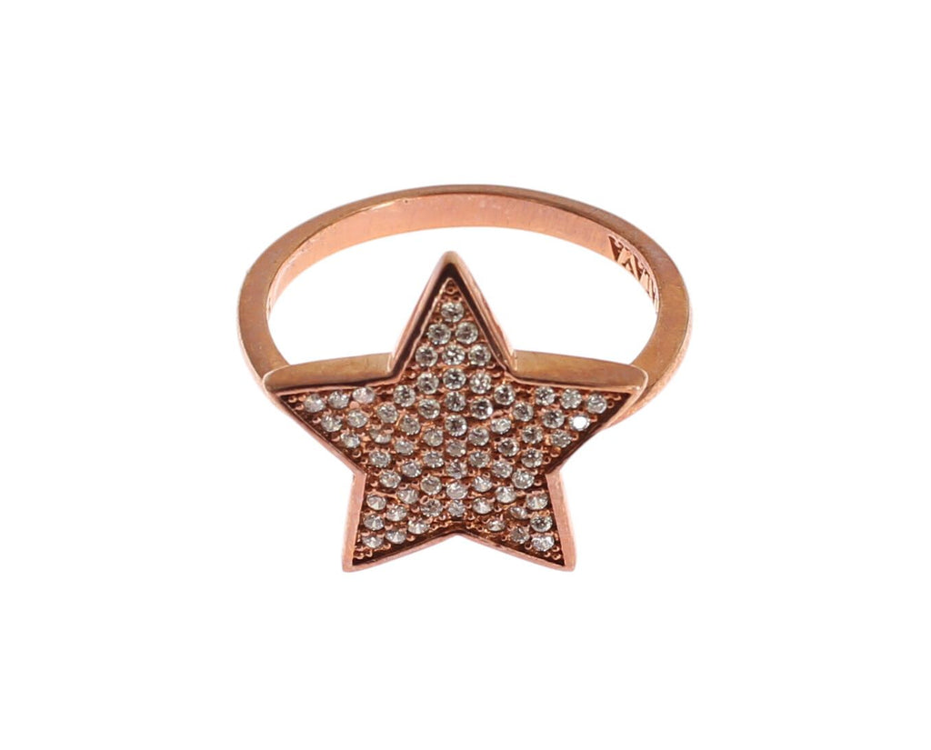 Nialaya Damen klar CZ Stern 925 Silber Ring