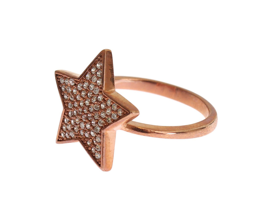 Nialaya Damen klar CZ Stern 925 Silber Ring