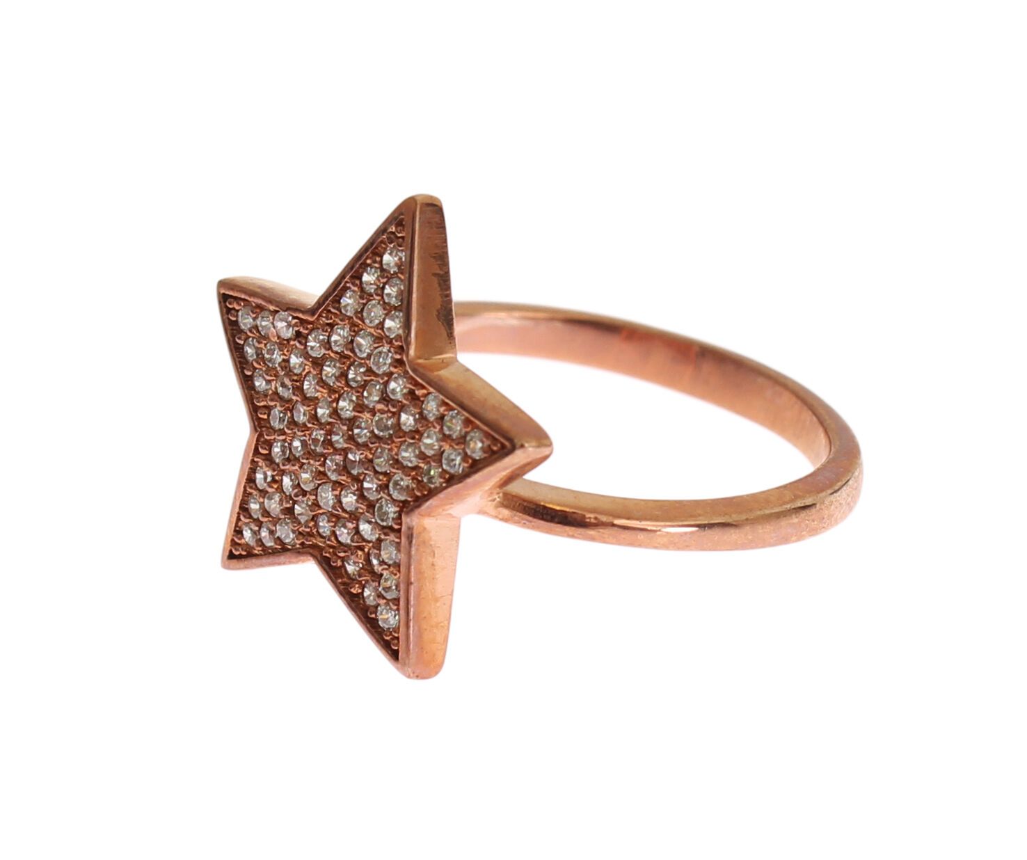 Nialaya Damen klar CZ Stern 925 Silber Ring