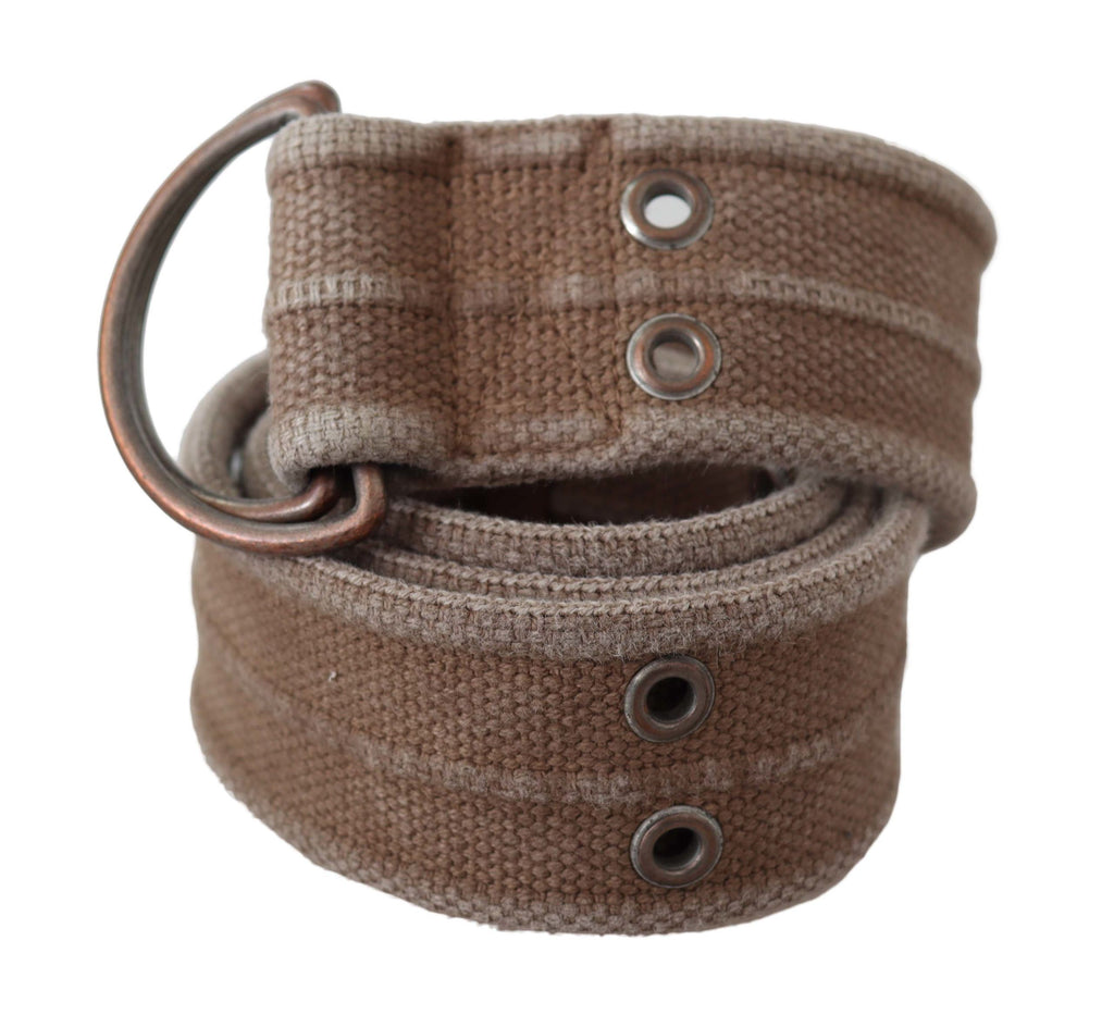 Dolce & Gabbana Beige Leder Logo Gürtel Sling Cintura Schnalle Gürtel
