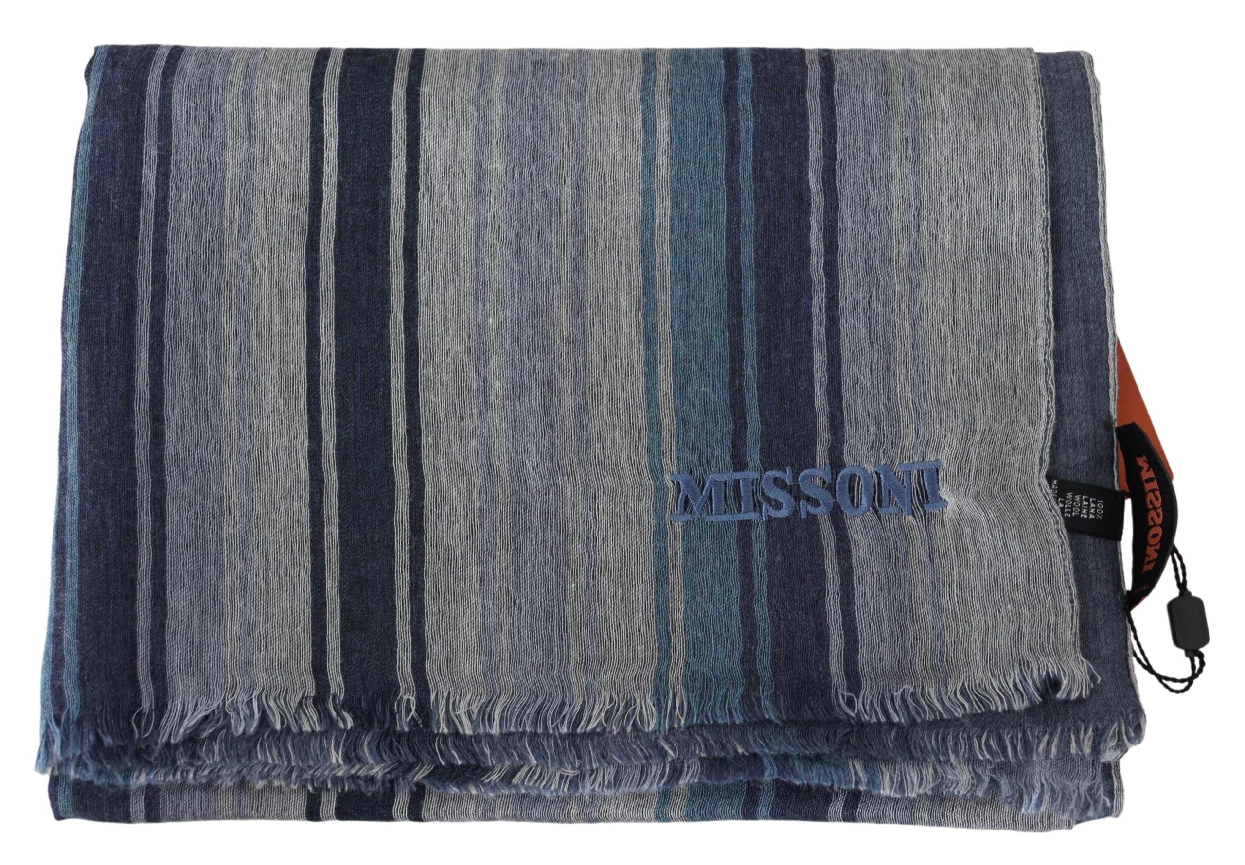 Missoni Multicolor Striped Unisex Wool Scarf