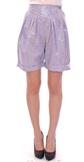 Licia Florio Lila Über-Knie-Wickel-Shorts