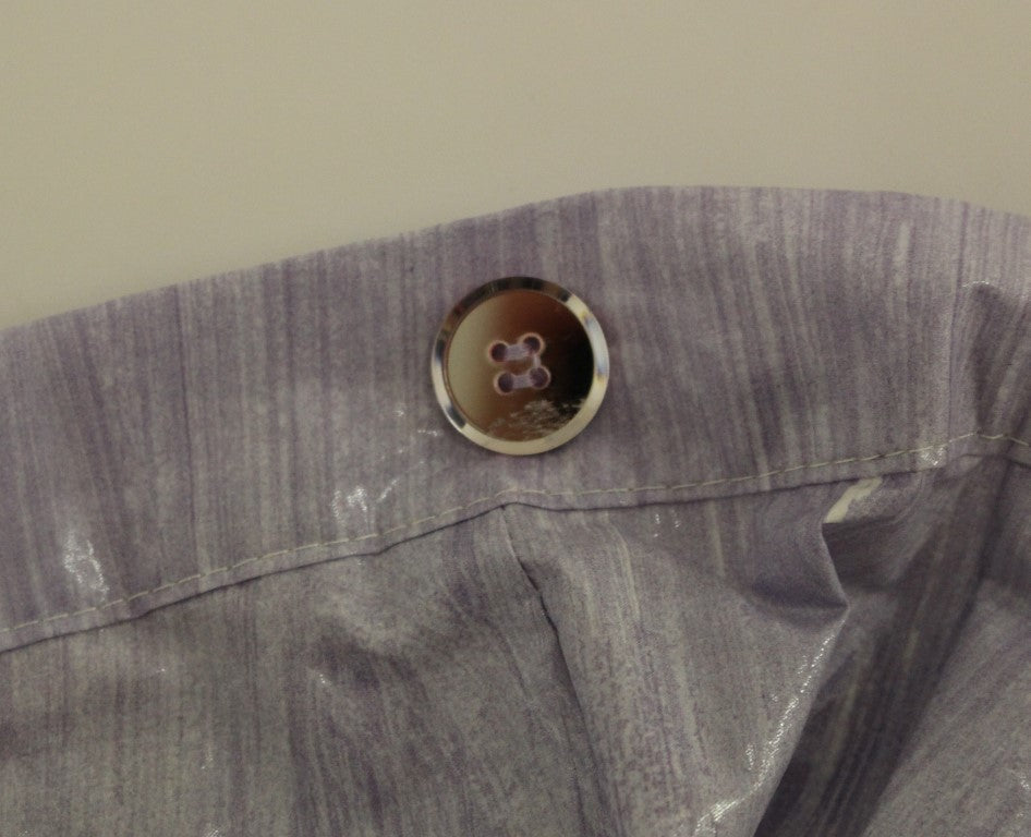 Licia Florio Purple Viscose Wrap Skirt Above the Knee