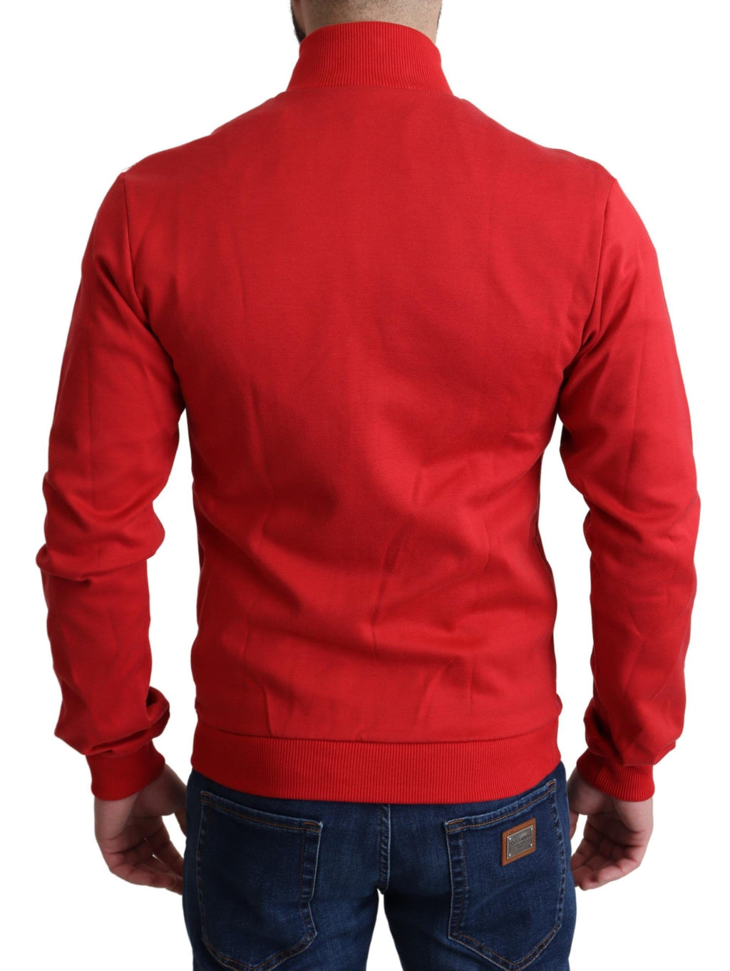 Dolce & Gabbana Red DG Motor Club Zip Cardigan