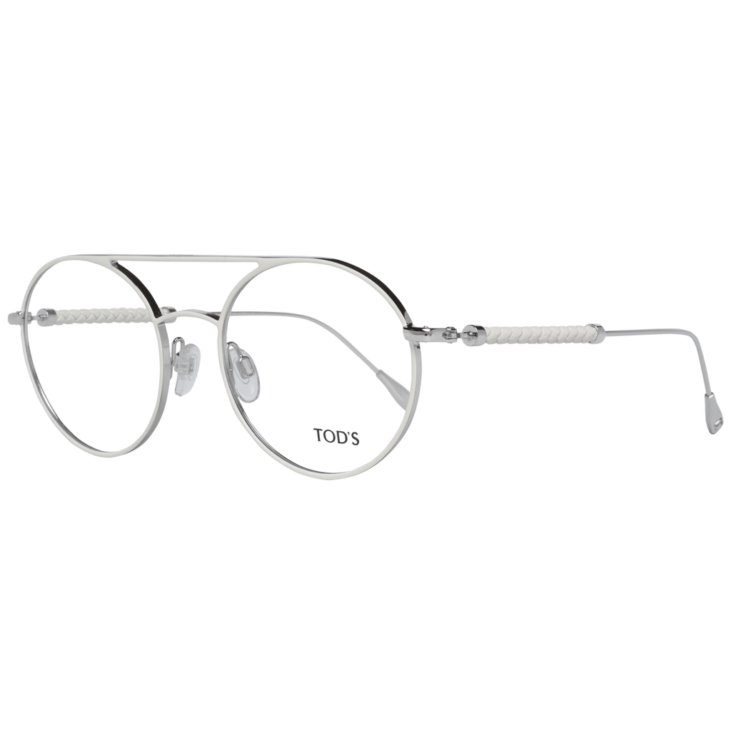 Tod's Weiße Metall- & Leder-Brille (Gestell)