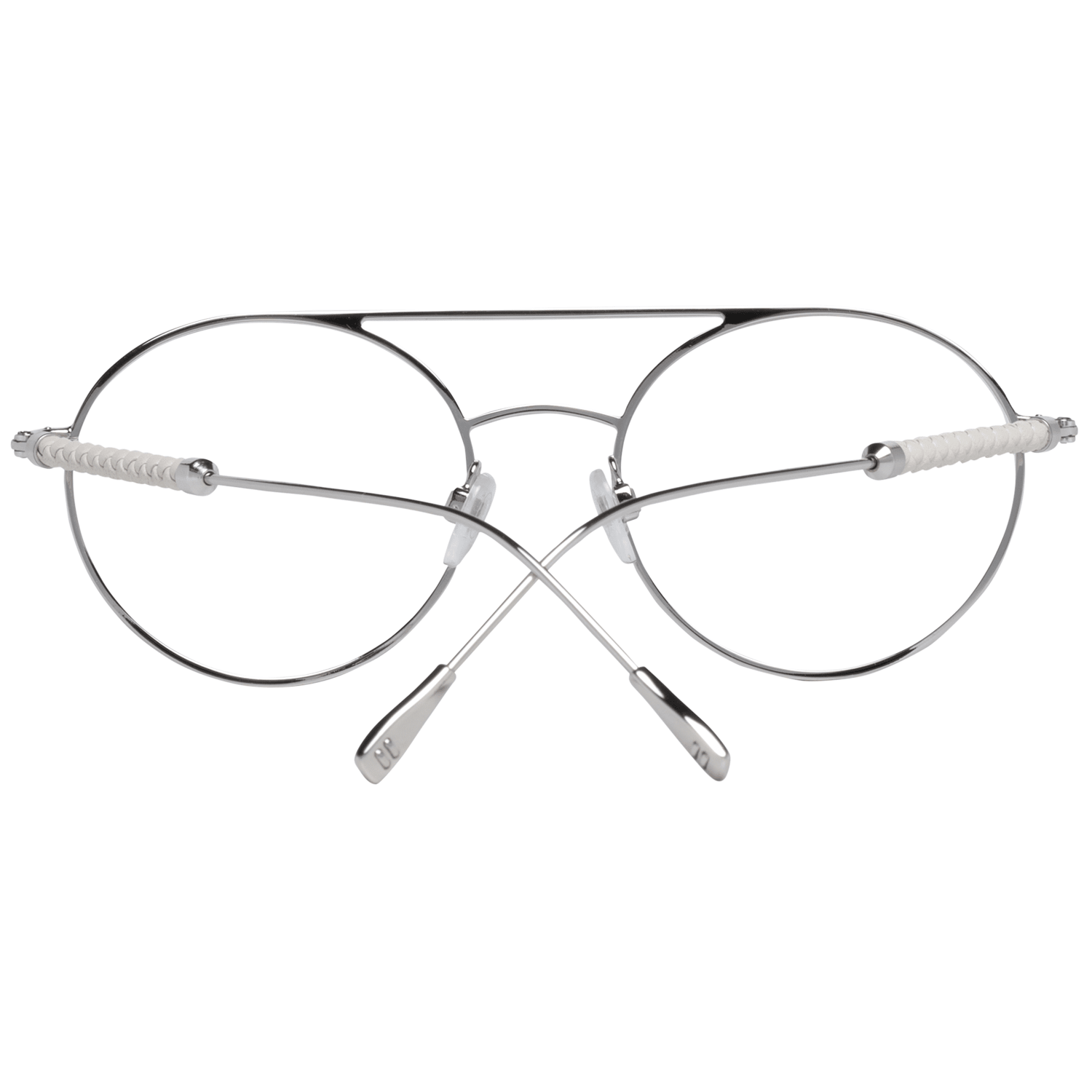 Tod's Weiße Metall- & Leder-Brille (Gestell)