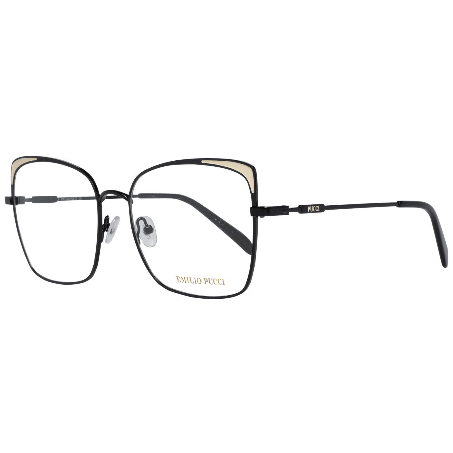 Emilio Pucci Schwarze Metallbrille (Gestell)