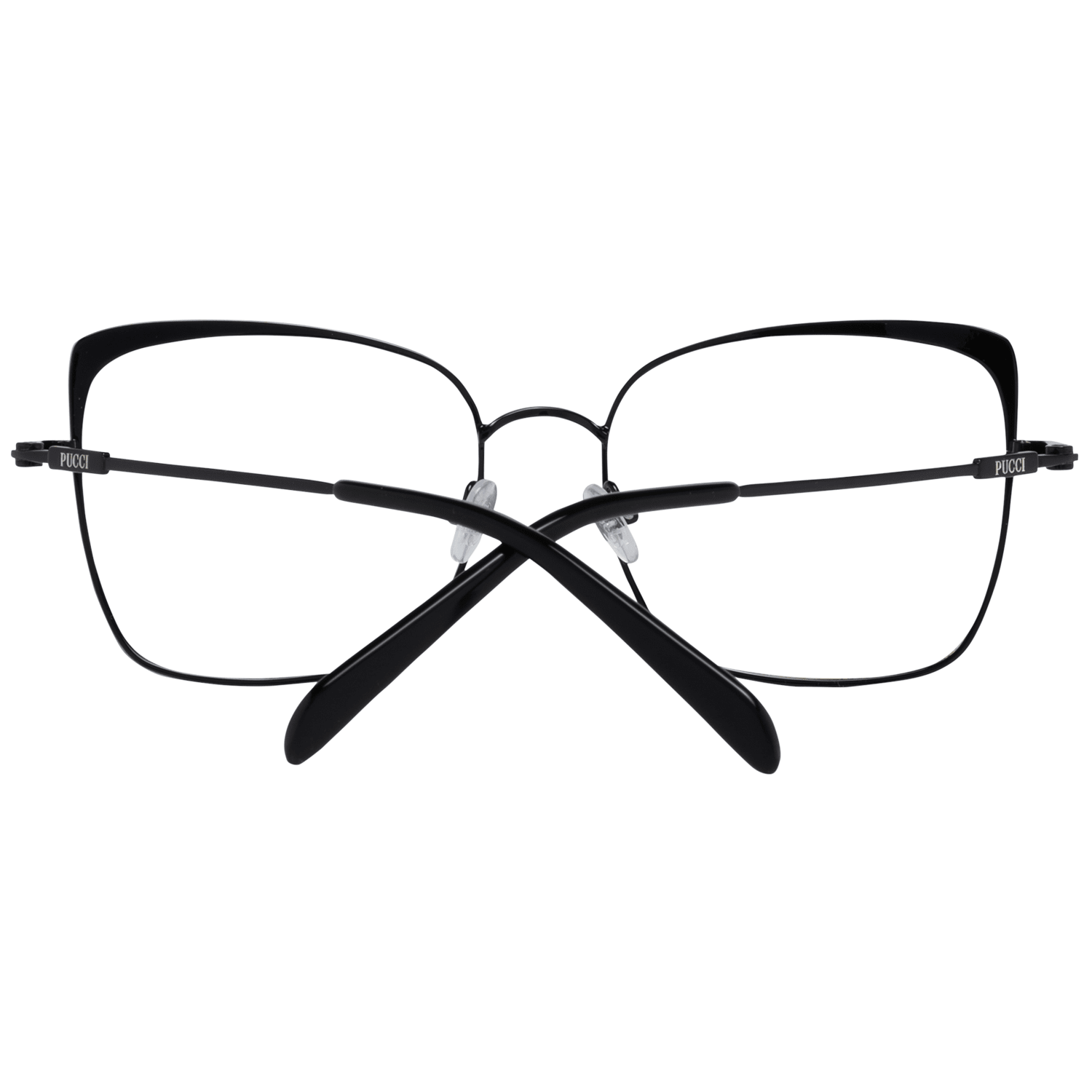 Emilio Pucci Schwarze Metallbrille (Gestell)