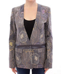 Roberto Fragata Multicolor Blazer aus geblümter Seide und Baumwolle