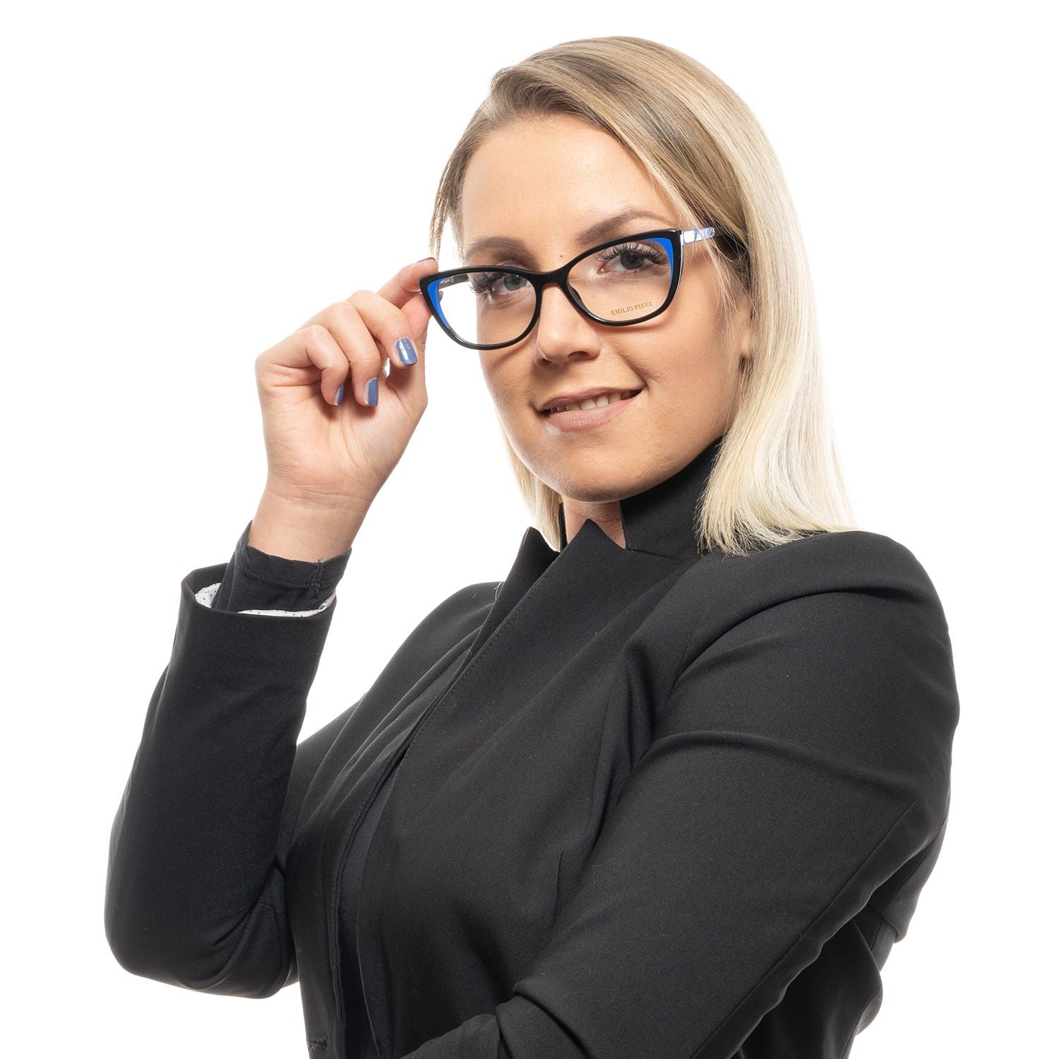 Emilio Pucci Elegant Black Plastic Glasses (Frame)