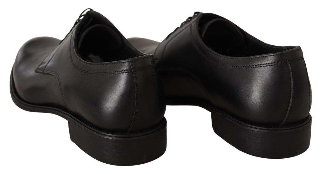 Dolce & Gabbana Schwarze Lederschnürschuhe für Herren Formaler Derby