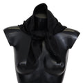 Missoni Schwarzer Wollstrick-Unisex-Halstuchschal