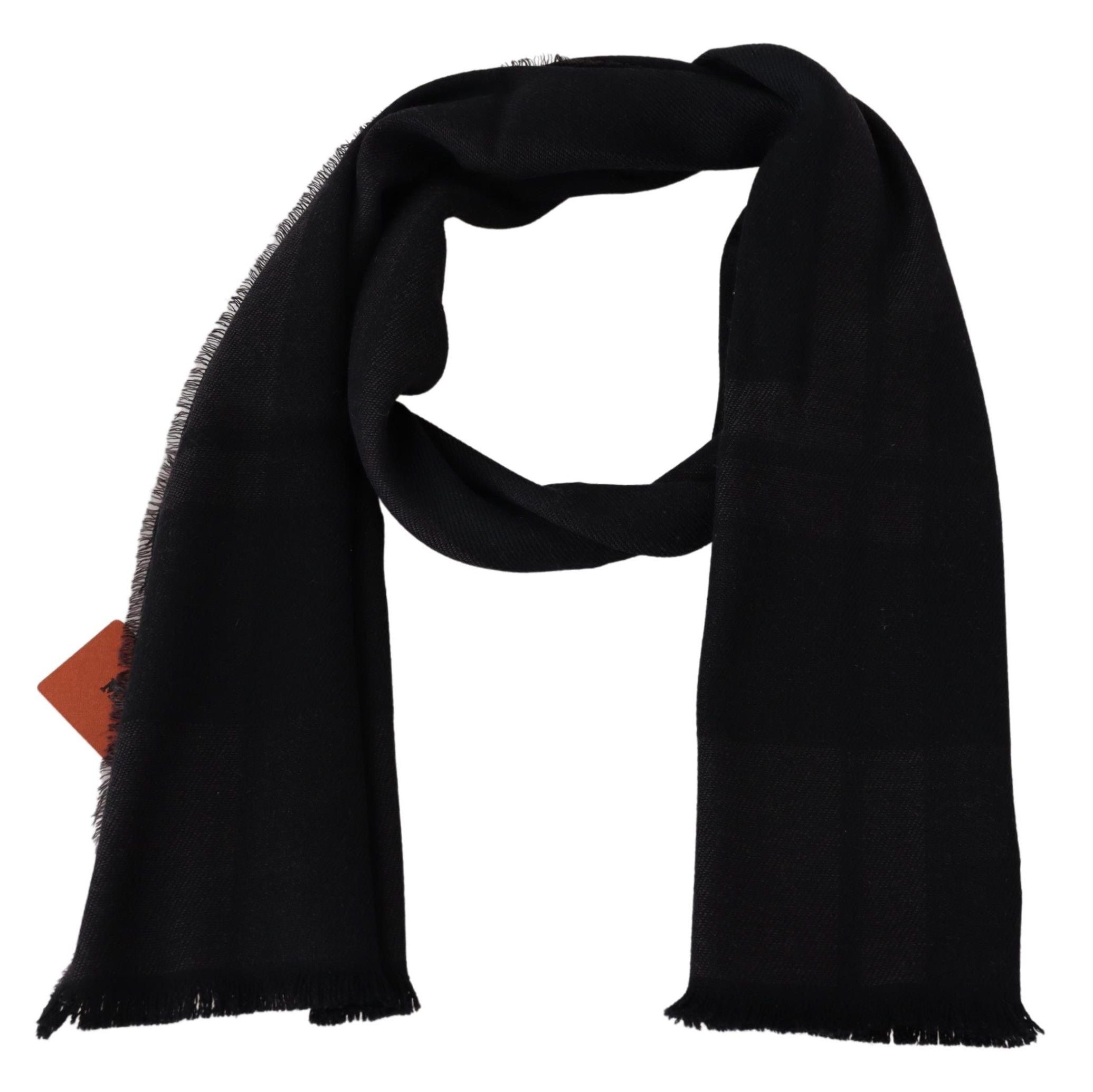 Missoni Black Unisex Neck Scarf 100% Wool