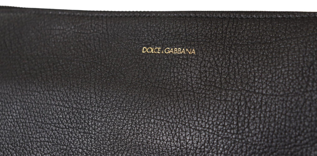 Dolce & Gabbana Black Exotic Leather Shoulder Strap Alta Sartoria Bag